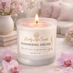 Lovely Life Scents Shimmering Orchid Hand Poured Soy Wax Candle